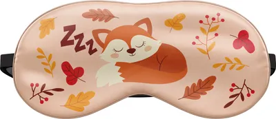 Produktbild von Schlafmaske Reise Relax Augen Abdeckung Bett Emoji Nickerchen Augenbinde Schlafender Fuchs ZZZ