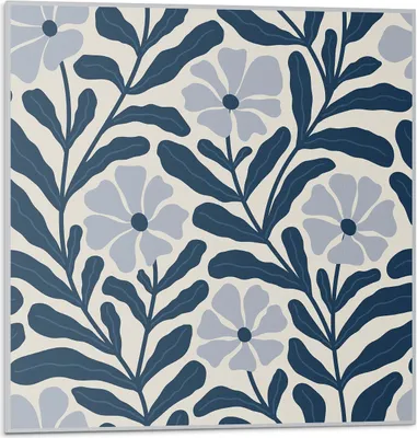 Immagine prodotto di Motivo floreale - Autoadesivo - Rivestimenti murali - Pannello murale - Decorazione murale - Pannelli murali decorativi - Pannelli murali 3D - Design murale autoadesivo - 4 pezzi 50 x 50 cm