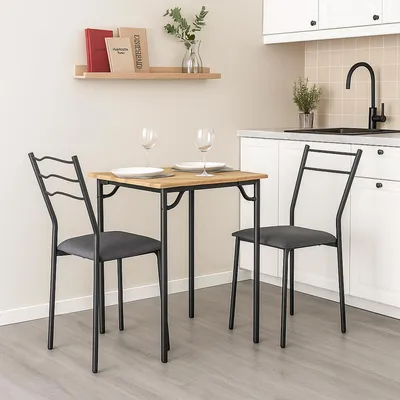 Produktbild von Essgruppe Thora 3-teilig Tischplatte Artisaneiche