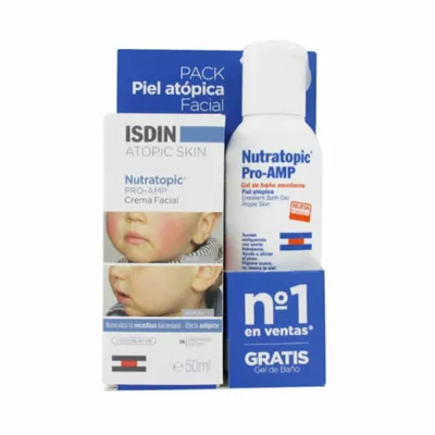 Produktbild von Isdin Nutratopic Gesichtscreme 50ml Set 2 Stück