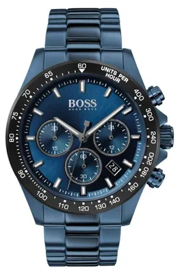 Obrázek produktu pro Pánské hodinky Hugo Boss Hero 1513758, nerezová ocel, chronograf, modrá