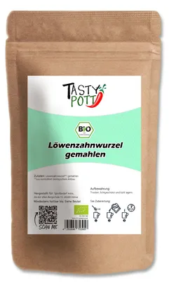 Produktbild von Tasty Pott Löwenzahnwurzel gemahlen - im Beutel