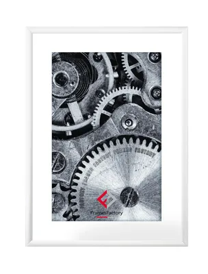 Produktbild von aFFa frames, Alu, Bilderrahmen aus Aluminium, Bild Foto Rahmen, Rechteckig, mit Acrylglasfront, Weiß, 10x15 cm