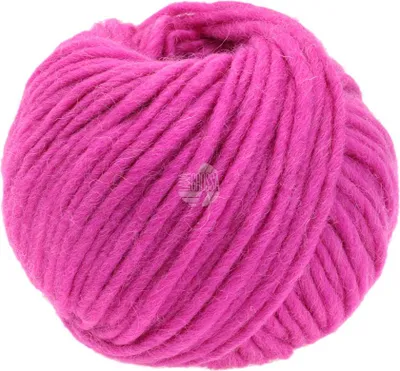 A ball of pink yarn.