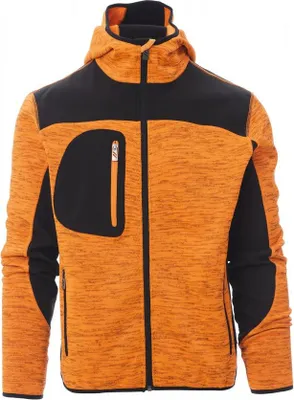 Produktbild von Payper  TRIP Jacke Softshell-Strick fluoorange/schwarz, Gr. S, 000453