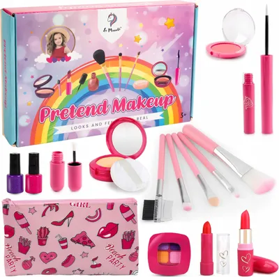 Produktbild von La Manuli MakeUp Kinder Schminke Set für Mädchen (Pretend) Make up Set ab 3 4 5