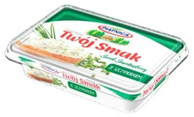 Zdjęcie produktu dla PIĄTNICA Serek Twój Smak ze szczypiorkiem 135g