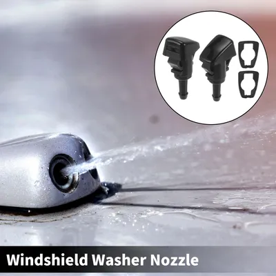 Produktbild von 2 Stück Frontscheibenwischer-Düsen 2 Stück Dichtung für Jeep Patriot 2009-2017 Windschutzscheiben-Sprühdüsen Wischer-Sprühdüsen Waschdüse Nr. 5303834AB/68024312AB