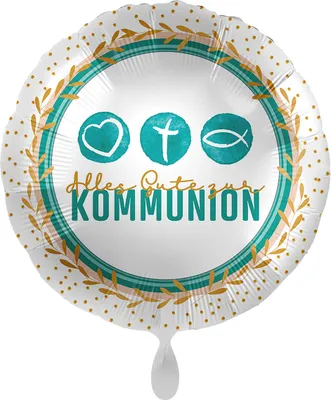 Produktbild von Folienballon rund Alles Gute zur Kommunion 43cm