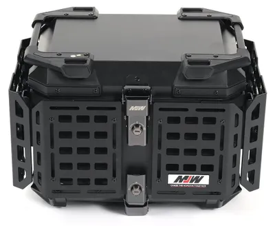 Produktbild von Motorrad Topcase - 45L Aluminium Gepäckbox - Universeller Heckkoffer - Schnellverschluss - Helmbox