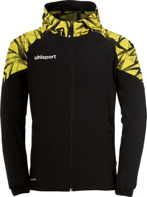 Produktbild von uhlsport Kapuzenjacke GOAL 25 EVO WOVEN HOOD JACKET Unisex 1002217_01 schwarz/limonengelb M