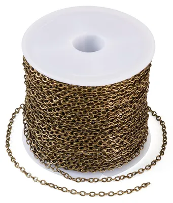 Bronze Kette 10 m, Antik Bronze, 2,5x2 mm, für DIY Schmuck