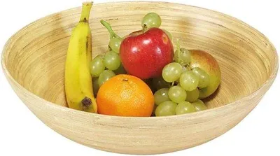 Produktbild von Holzfruchtschale Bamboe 25cm hoch