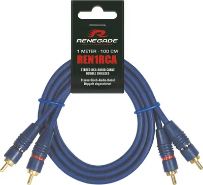 Image de Câble audio stéréo RCA Renegade REN1RCA, 1 m