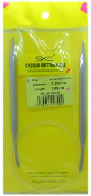 Produktbild von SKC Teflon-Stricknadeln auf Sehne 100 cm 7 mm