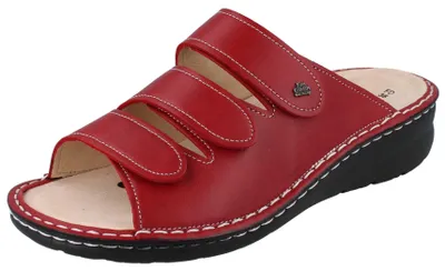 Produktbild von FINN COMFORT Comporta Damen Pantolette antistatic tomatenrot Glattleder - Größe: 40