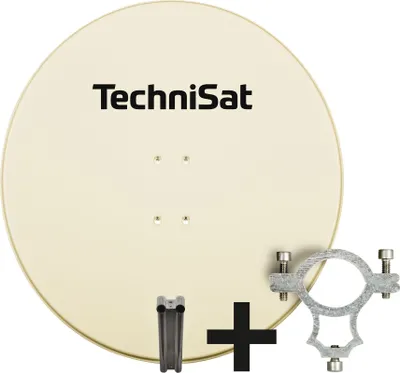 Produktbild von TechniSat SATMAN 850 PLUS | 85cm Sat-Antenne mit 40mm LNB-Halteschelle | rot