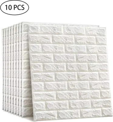 Produktbild von 3D Ziegel Wand Aufkleber DIY Decor Selbst-Adhesive Wasserdichte Tapete Für Kinderzimmer Schlafzimmer 3D Wand Aufkleber Ziege, 35 * 38,5 * 5 mm