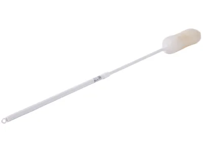 Produktbild von BawiTec Staubwedel Echt Wolle sehr weich mit Teleskopstiel max. 115cm Staubwischer Staubbesen Stiel