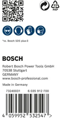 Obrázok produktu pre Bosch Expert SDS plus-7X, Rotačné kladivo, Hammer drill bit, 6 mm, 165 mm, Betón, Kameň, 10 cm