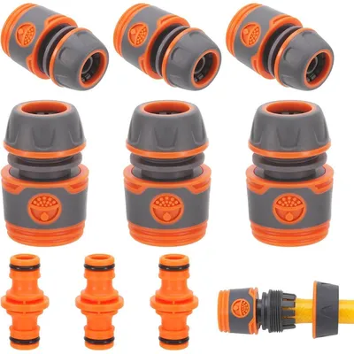 Productafbeelding van Slangklemset, 6 stuks, 13 mm, halve inch, voor tuin. 9 stuks