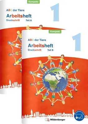 Produktbild von ABC der Tiere 1 Neubearbeitung - Arbeitsheft Druckschrift Kompakt, Teil A und B