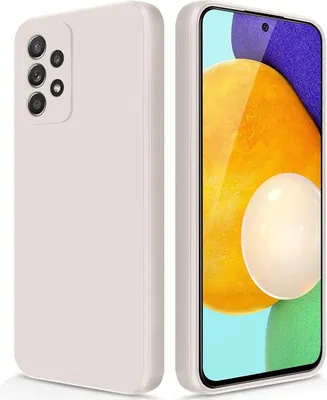Produktbild von Silikon Hülle für Samsung Galaxy A52S A52 5G/4G Flüssigsilikon Dünn Gel Gummi Matt Kratzfeste Schutzhülle Weiß