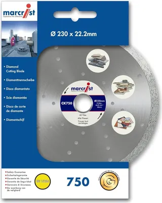 Produktbild von Marcrist Diamant Trennscheibe ⌀ 125 x 22,2 mm CK750