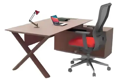 Immagine prodotto di Scrivanie Mobili per ufficio Scrivania ad angolo Tavoli da lavoro Mobili in legno Marrone