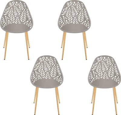 Image de Chaise Lucena Taupe - Lot De 4
