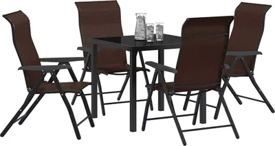 Obrázok produktu pre Záhradný jedálenský set 5 pcs Hnedá