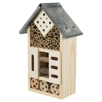 Immagine prodotto di TRIXIE hotel per insetti 18x29x10 cm in legno di pino e ardesia