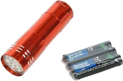 Obrázek produktu pro Verk 08013 Mini 9 LED baterka + 3x AAA color