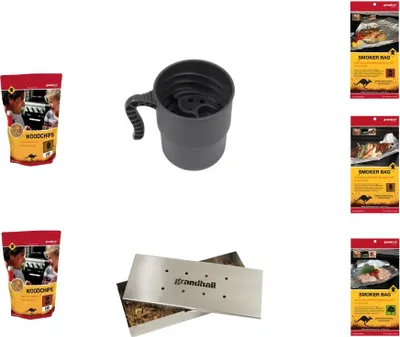 Produktbild von Grandhall Edelstahl-Räucherbox Smoker Set Smokerbox Smoker für Tolles Aroma