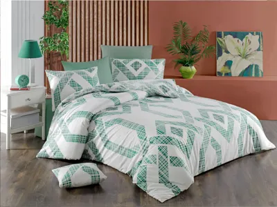 Produktbild von Verlängerte Leinen Baumwolle 140x220, 70x90cm Topas