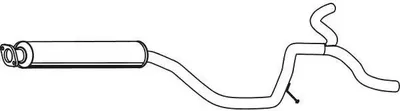 Produktbild von VEGAZ OS-745 Mittelschalldämpfer Schalldämpfer für OPEL INSIGNIA Caravan INSIGNIA INSIGNIA Stufenheck INSIGNIA A Country Tourer (G09) für VAUXHALL