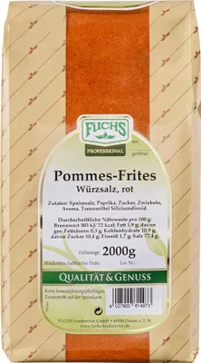 Produktbild von Fuchs Professional Pommes Frites Salz rot Groß Gebinde 2000g