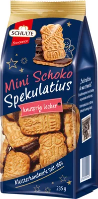 Obrázek produktu pro Schulte Mini čokoláda Speculoos s hořkou čokoládou 235g