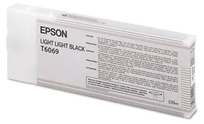 Zdjęcie produktu dla Epson Wkład atramentowy Light Black T606700 220 ml, Jasna czerń, Tusz na bazie pigmentu, 220 ml, 1 szt.