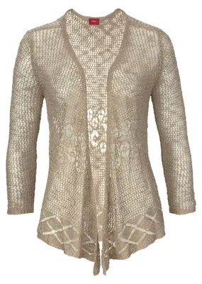 Produktbild von s.Oliver Strickjacke sand Größe 48/50