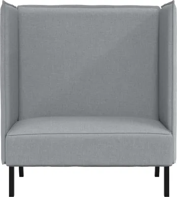 Produktbild von vidaXL Hoher Rücken Sofa 101cm Hellgrau Stoff