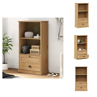 Zdjęcie produktu dla vidaXL Regał VIGO 60x35x114,5 cm lite drewno sosnowe - Regały i półki na książki