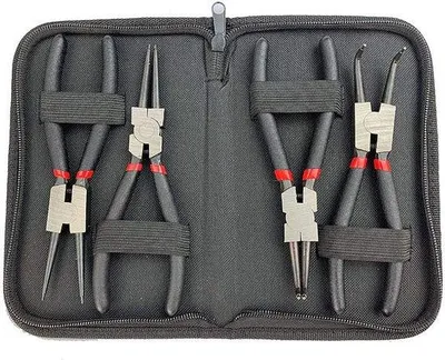 Produktbild von Famanu Sicherungsringzangen Set 4-teilig - gebogen und gerade