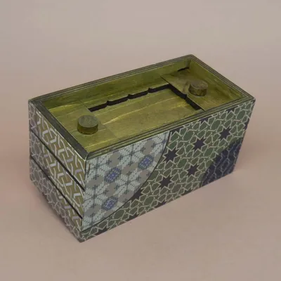 Rätselbox mit orientalischem Muster – kreative Geschenkbox zum Verpacken kleiner Überraschungen.