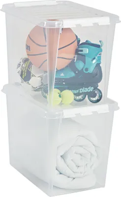 Produktbild von 2er-Set SmartStore Aufbewahrungsbox – 61L mit Deckel Classic