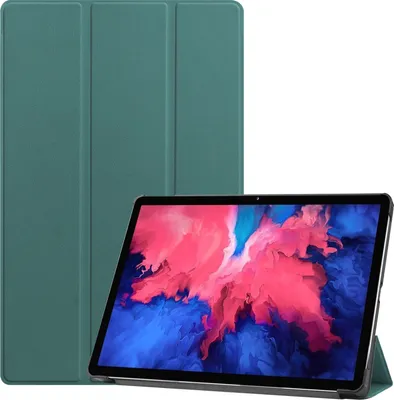 Produktbild von Hülle für Lenovo Tab P11 2021 TB-J606F TB-J606X 11 Zoll Smart Cover Etui mit Standfunktion und Auto Sleep/Wake Funktion Grün