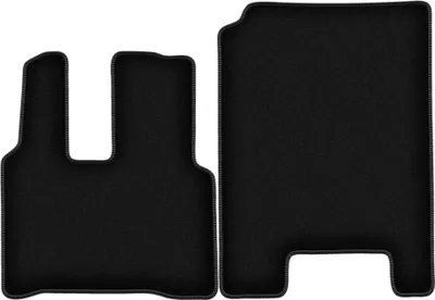 Immagine prodotto di Tappetini in velluto per Mercedes Actross MP4 (2011-, camion) neri, set 2 pz, con fissaggi