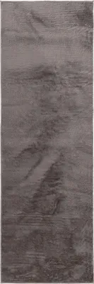 Produktbild von benuta Teppich Wohnzimmer Furry Grau 80x250 cm Fellteppich Wohnzimmerteppich Läufer Rutschfest Waschbar Hochflor Flauschig Plüsch Shaggy Weich