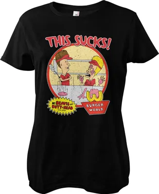 Produktbild von Beavis and Butt-Head - This Sucks Girly Tee - Large - Black