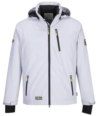 Produktbild von Blue Wave Herren Jacke Funktionjacke Jonas - Outdoorjacke mit abnehmbarer Kapuze in Grau Größe XXL